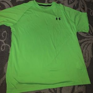 Green under armour athletic shirt